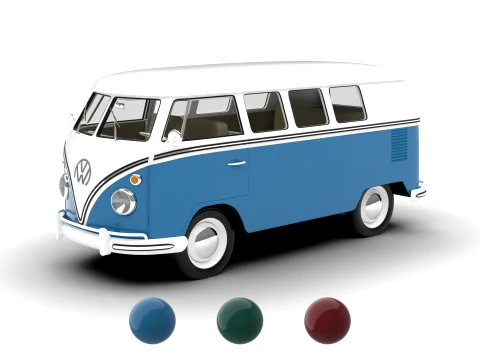 Volkswagen T1 Combi 1950 3D 模型