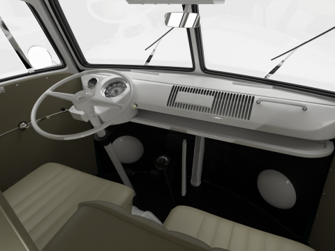 Volkswagen T1 Combi 1950 Modelo 3D