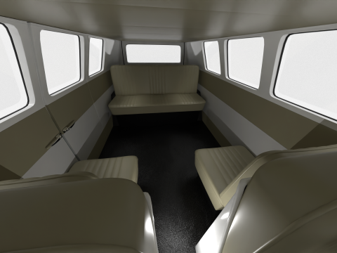 Volkswagen T1 Combi 1950 Modelo 3D