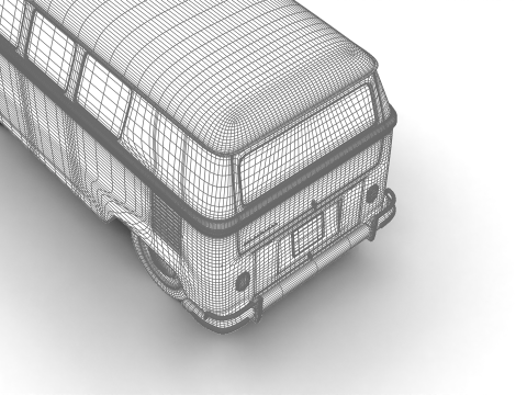 Volkswagen T1 Combi 1950 Modelo 3D