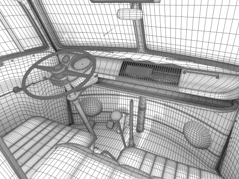 Volkswagen T1 Combi 1950 3D Model