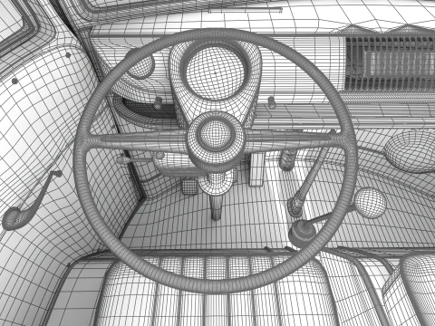 Volkswagen T1 Combi 1950 3D Model