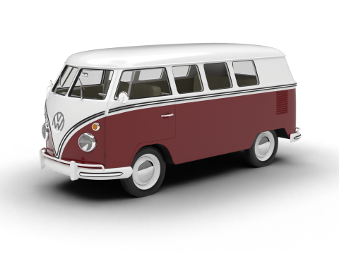Volkswagen T1 Combi 1950 3D मॉडल