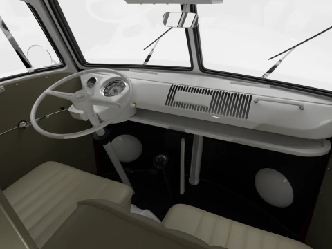 Volkswagen T1 Combi 1950 3D Model