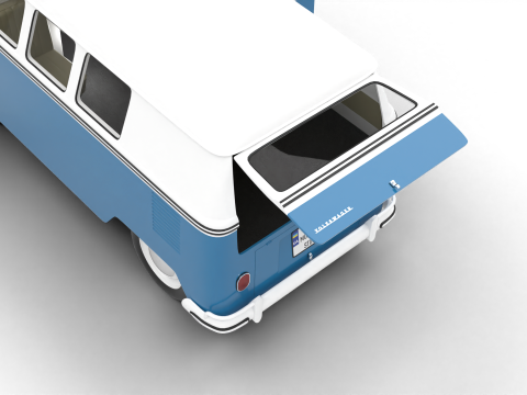 Volkswagen T1 Combi 1950 HQ Modelo 3D