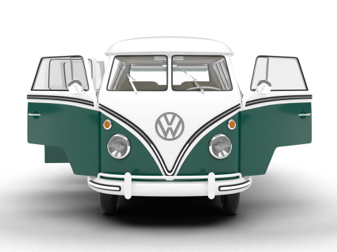 Volkswagen T1 Combi 1950 HQ Modelo 3D