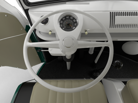 Volkswagen T1 Combi 1950 HQ Modelo 3D