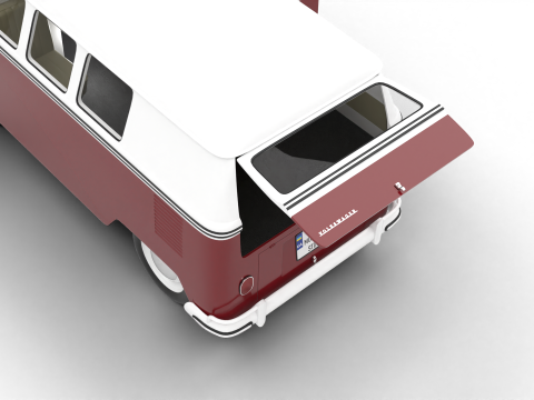 Volkswagen T1 Combi 1950 HQ 3D Model