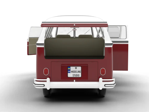 Volkswagen T1 Combi 1950 HQ 3D Model