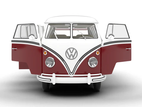 Volkswagen T1 Combi 1950 HQ 3D Model