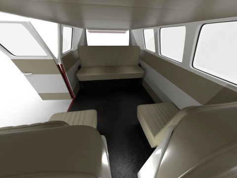 Volkswagen T1 Combi 1950 HQ 3D Model