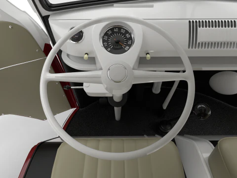 Volkswagen T1 Combi 1950 HQ 3D Model