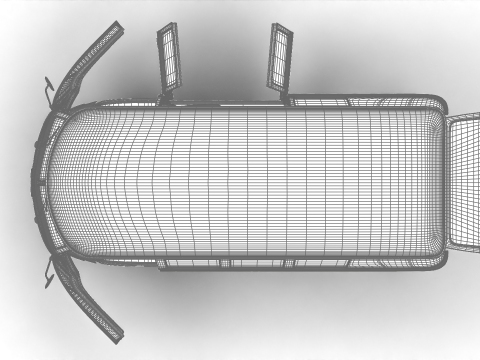 Volkswagen T1 Combi 1950 HQ 3D Model