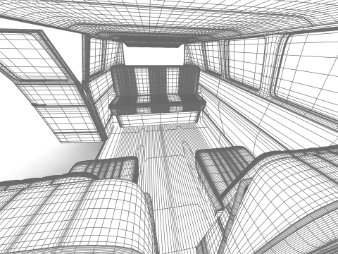 Volkswagen T1 Combi 1950 HQ 3D Model