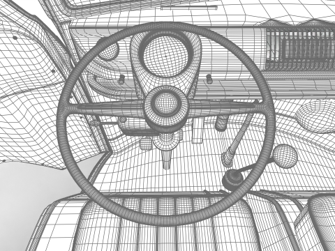 Volkswagen T1 Combi 1950 HQ 3D Model