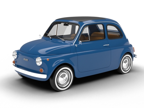 Fiat 500L 1969 3D Модель
