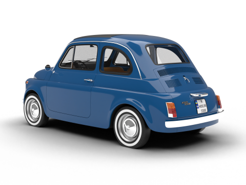 Fiat 500L 1969 3D 模型