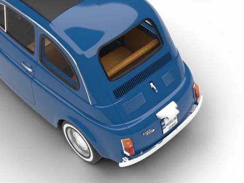 Фиат 500Л 1969г. 3D Модель