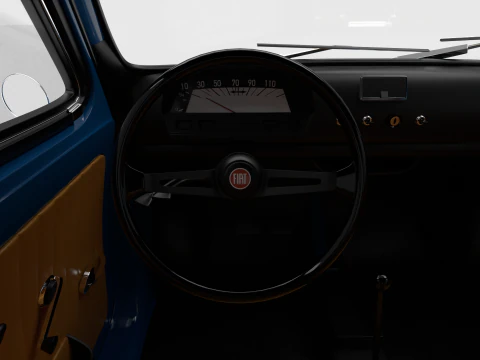 Фиат 500Л 1969г. 3D Модель
