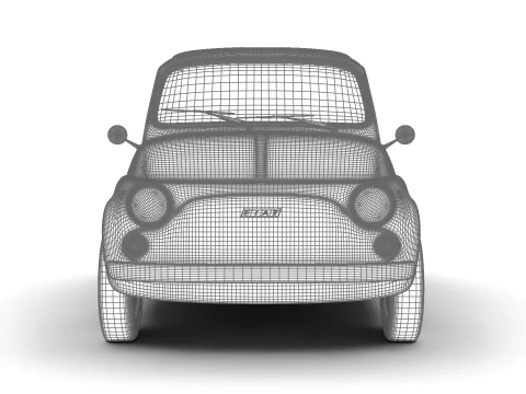 Фиат 500Л 1969г. 3D Модель