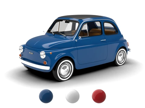 Fiat 500L 1969 3D Model