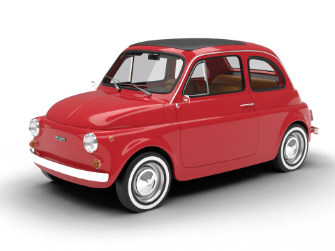 Fiat 500L 1969 3D Модель