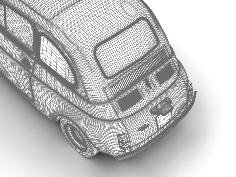 Fiat 500L 1969 Model 3D