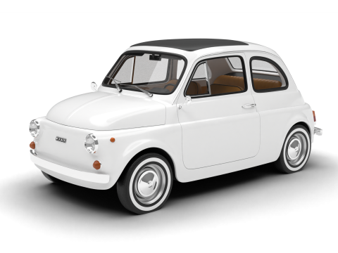 Fiat 500L 1969 3D Модель
