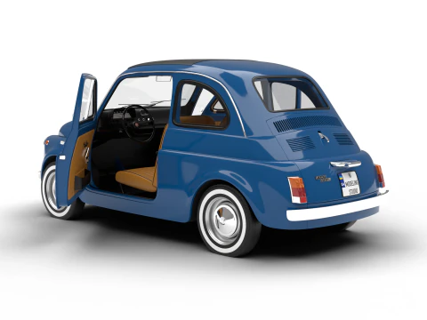 Fiat 500L 1969 HQ 3D Model