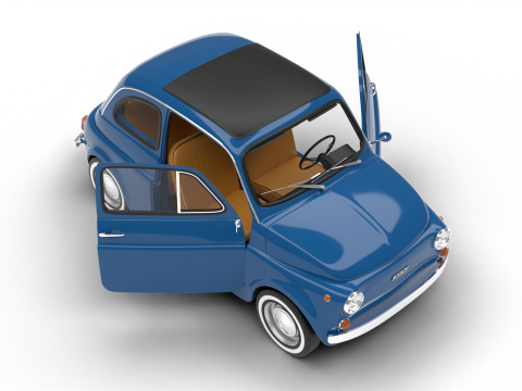 Fiat 500L 1969 HQ 3D 모델