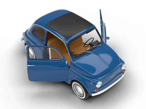 Fiat 500L 1969 HQ 3D Model