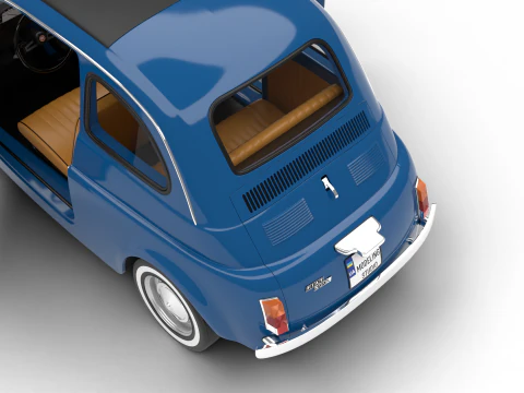 Fiat 500L 1969 HQ 3D Model