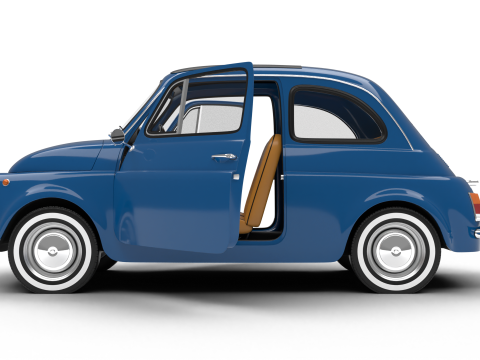 Fiat 500L 1969 HQ 3D 모델