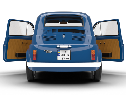 Fiat 500L 1969 HQ 3D 모델