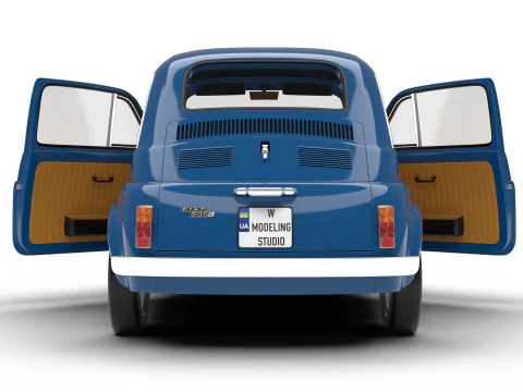 Fiat 500L 1969 HQ 3D Model
