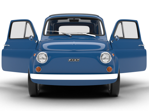 Fiat 500L 1969 HQ 3D 모델
