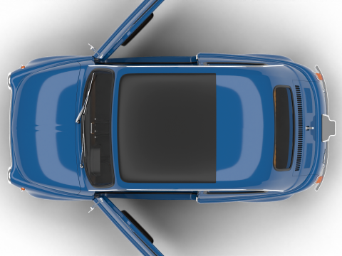 Fiat 500L 1969 HQ 3D 모델