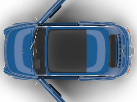 Fiat 500L 1969 HQ 3D Model