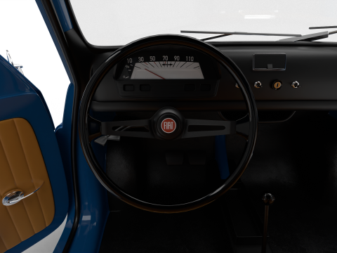 Fiat 500L 1969 HQ 3D 모델