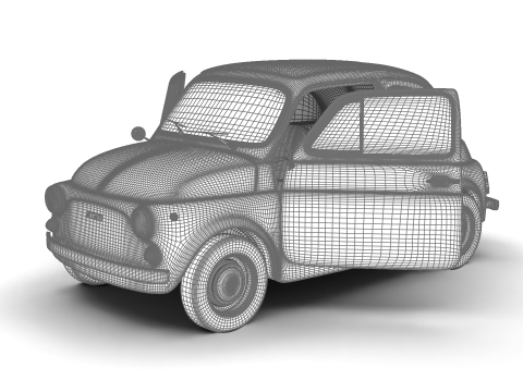Fiat 500L 1969 HQ 3D 모델