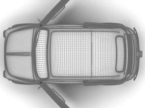 Fiat 500L 1969 HQ 3D 모델