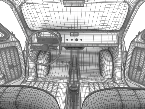 Fiat 500L 1969 HQ 3D 모델