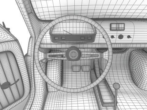 Fiat 500L 1969 HQ 3D 모델