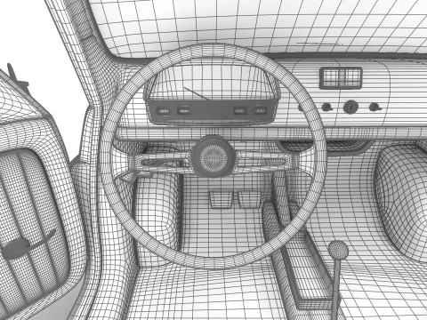 Fiat 500L 1969 HQ 3D Model