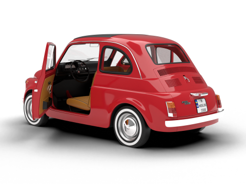 Fiat 500L 1969 HQ 3D 모델