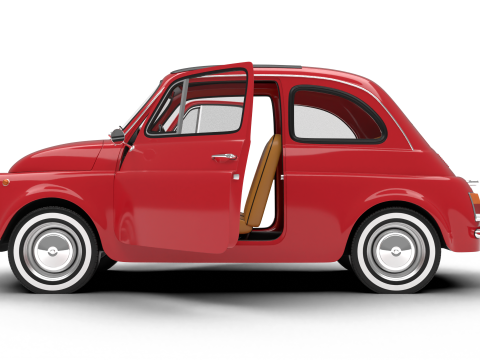 Fiat 500L 1969 HQ 3D 모델