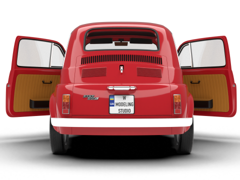 Fiat 500L 1969 HQ 3D 모델