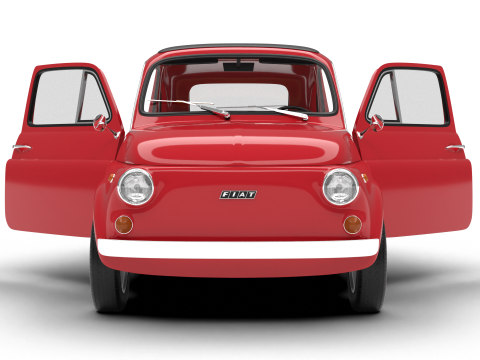 Fiat 500L 1969 HQ 3D 모델