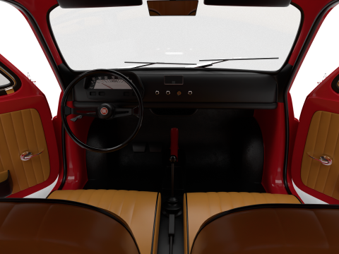 Fiat 500L 1969 HQ 3D 모델