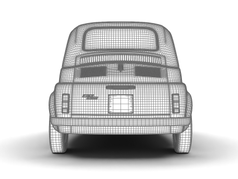 Fiat 500L 1969 HQ 3D 모델